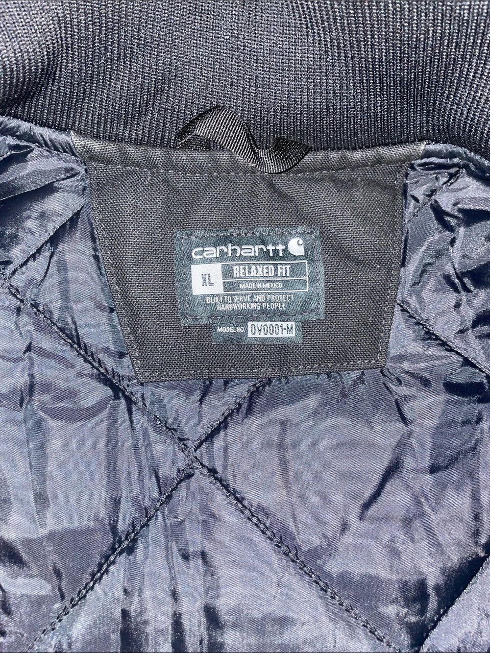 Carhartt Black Quilted-Lined Work Vest - Picture 3 of 5